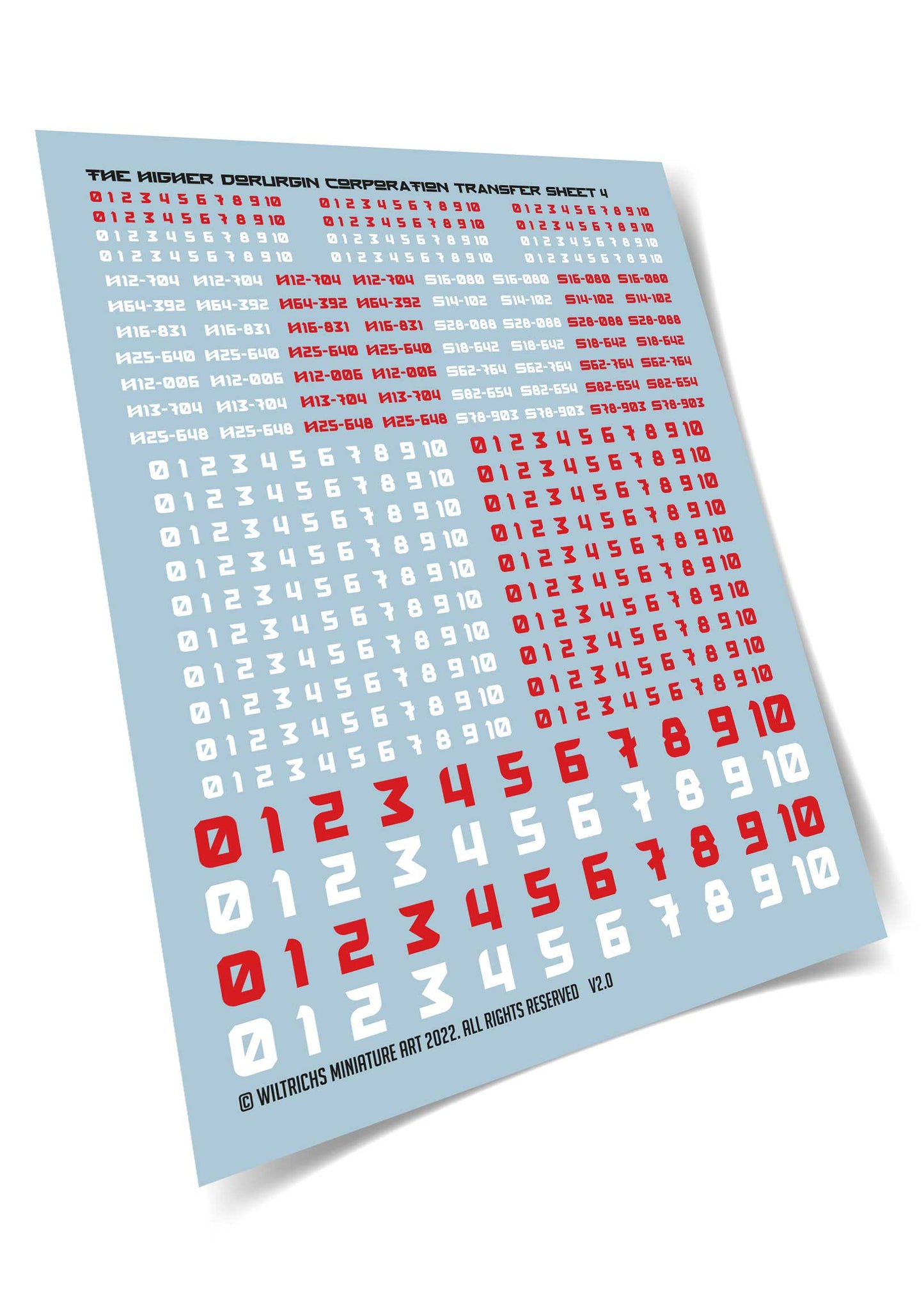 The Higher Dorurgin Corporation - Decal Sheet 4