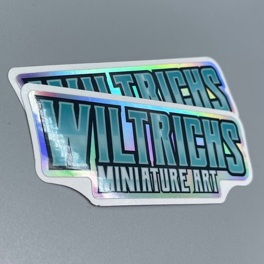 Wiltrichs Miniature Art Logo Vinyl Sticker - Holographic